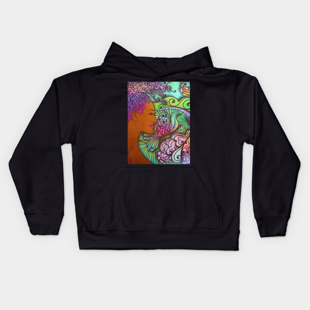 Lady of the Forest Kids Hoodie by Toni Tees